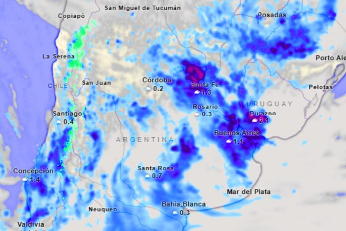 Aire Frío en Argentina: Se Esperan Lluvias de Hasta 160 mm y Un Cambio Térmico Radical
