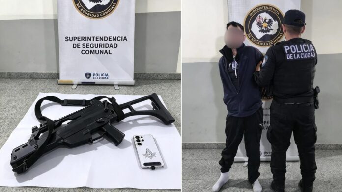 Cae un ladrón con 11 antecedentes tras intento de robo armado en Parque Avellaneda