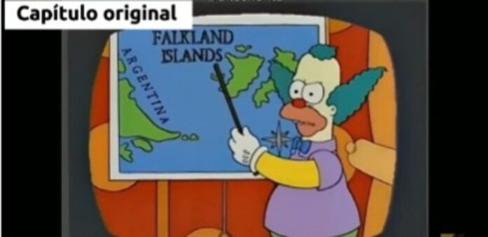 Telefe Retira Escena Controvertida de «Los Simpson» Relacionada con las Malvinas